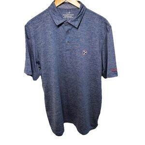 Vineyard Vines Performance Golf Polo Shirt Mens Large Blue Nashville Tennessee